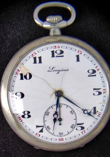 Antique longines white enamel - longines,