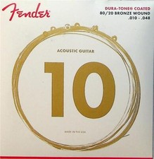 Fender-tone Coated 80/20 Bronze Wound Acoustic Guitar Strings
