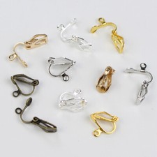 50Pcs Clip on Earring Findings