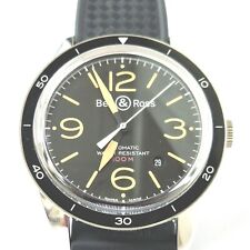 Bell & Ross Watch BR123- 92-SP Black Rubber Strap Automatic Water Resistant