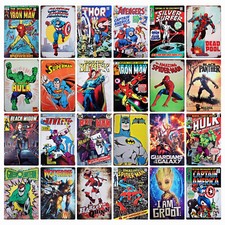 Comic Superhero Metal plaque