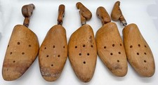Lot of 5 Vintage Wooden Shoe Lasts - Ideal for Crafts or Shop Display - Wood