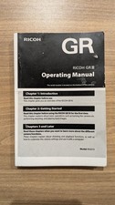Ricoh GR III Manual Booklet 