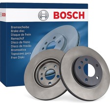 2x BOSCH Brake Disc Front