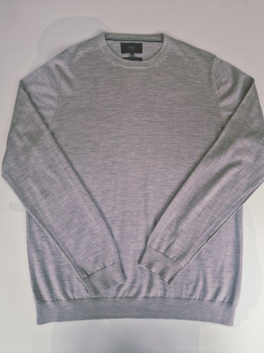 Mens merino jumper xl ecru - jumper,