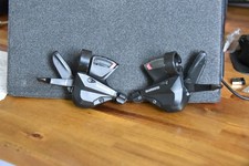Shimano Altus SL-M310 3x8 Speed Trigger Shifters Pair, window missing on rear