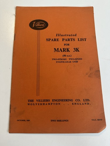 Villiers spare parts list - spare, for