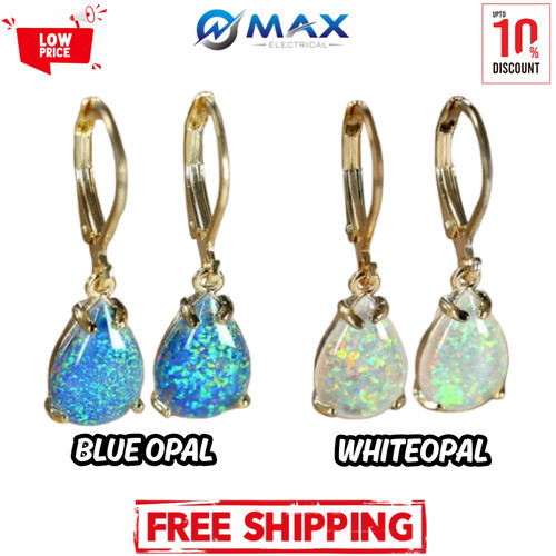 9ct gold opal white fire - 9ct,