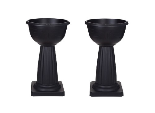 Black venetian jardiniere - venetian,