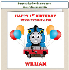 Personalised Thomas The Tank Birthday Card Son Grandson Nephew Brother TTT3