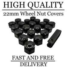 22mm Black Wheel Nut Bolt