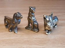 LOT 5 Brass Dog Ornaments