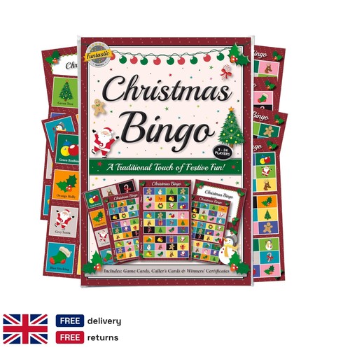 Holiday party bingo game - holiday,