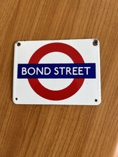 London Underground ‘Bond Street’ Station Sign
