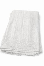 Nigerian Fabric White Tassel