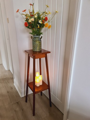 Vintage wooden pot - wooden, vase