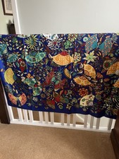 Colourful 100% Silk Scarf Square 130x 130cm NEW