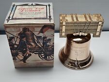 Vintage Avon Liberty Bell Bottle Empty Decanter with Original Box. New Old Stock
