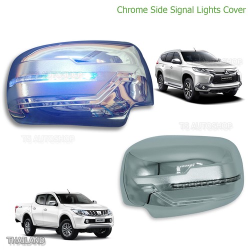 Chrome wing mirror cover with - chrome,