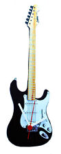 Black Electric Guitar Clock -