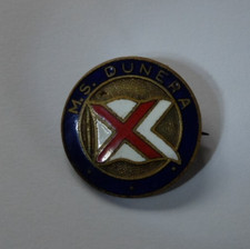 BRITISH INDIA "M.S.DUNERA" ENAMEL PIN BADGE