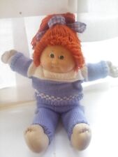 Coleco Cabbage Patch Kids Doll HTF Girl Ginger Red Hair 1985 in knitted outfit