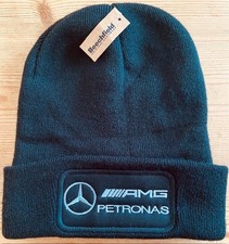 Mercedes F1 style Beanie Hat, Black BNWT