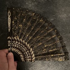 Vintage Black & Gold Lace