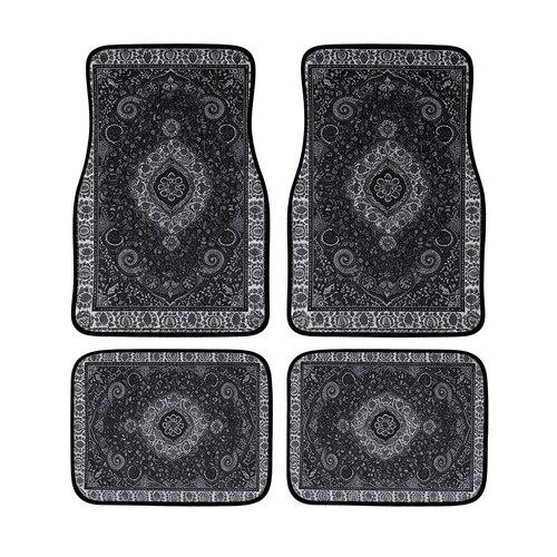 4pcs vintage floral car - 4pcs, mats