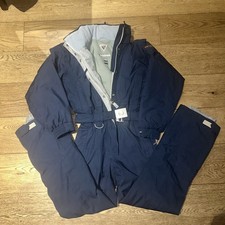 Degre 7 90’s INSULATED FULL BODY SKI SNOW SUIT Blue Size 40 