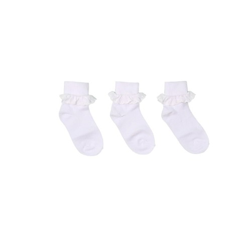 Pex white ankle socks size - white, x3