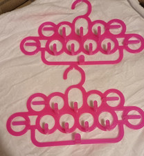 2 pieces x 11-hole scarf-belt-tie clothes hanger (space saver for wardrobe)