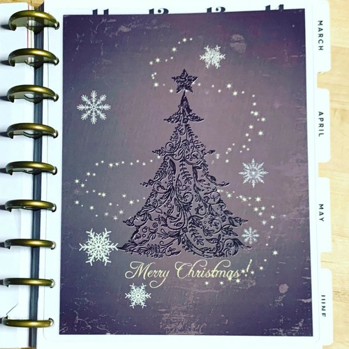 Glam purple christmas tree - purple,