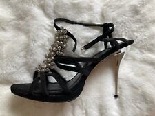 Black  Sand  By Dune  Black Suede   evening Sandals   Size UK 6,5   EUR  40