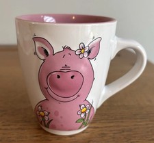 Cute 3d Pink Pig Piggy Mug Cup Ceramic Ethos Gift Novelty  Percy Pig Style Daisy