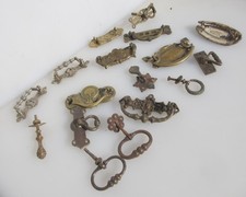 Antique Brass Drawer Handles Pulls Dresser Chest Old Victorian ODD LOT