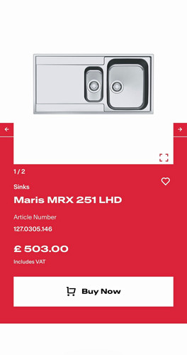 Franke maris mrx 251 lhd - mrx, inset