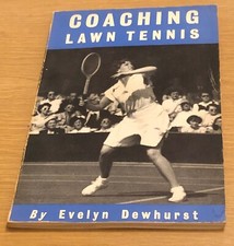 COACHING LAWN TENNIS Evelyn Dewhurst Book (Paperback)