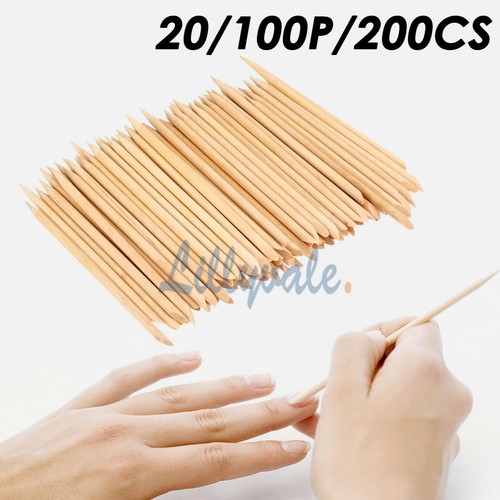 Orange sticks nail art wood - orange,