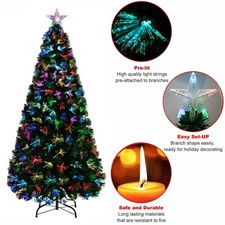 Pre lighted christmas tree - christmas,
