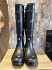 Joules Wellies UK 7 Black Tall