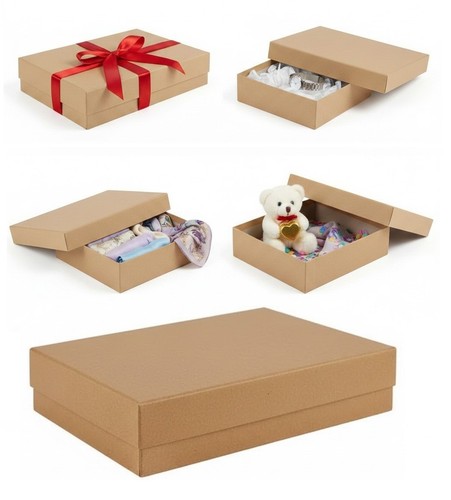 Brown kraft gift - kraft, box