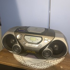 Philips Cd radio cassette recorder tape digital tuner AZ1060 speaker system 