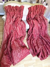 Vintage Maroon  silk jacquard