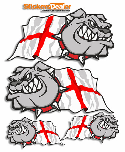English bulldog stickers - english,