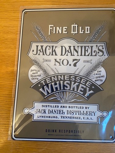 Jack daniels metal tin sign - daniels, metal/tin