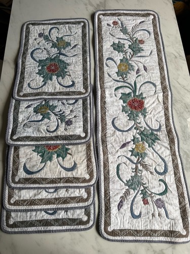 Vintage quilted floral - vintage,
