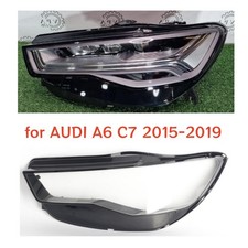 Front Left Headlight Cover Headlamp Lens Clear Shell For Audi A6 C7 2015-2018 UK