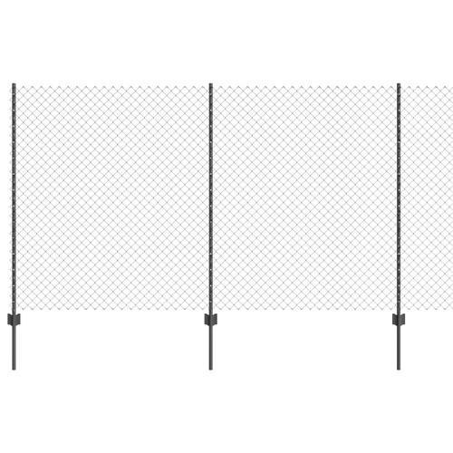 Chainlink fence with post mesh - fence,