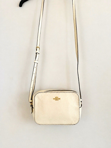 Coach beige pebbled leather - coach,
